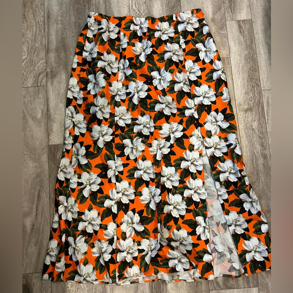 ALICE + OLIVIA Floral Print Knee-Length Skirt